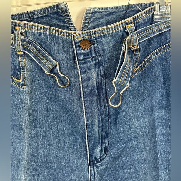 Vintage 80s Rag City Blues High Waist Embroidered Jeans - Picture 8 of 14
